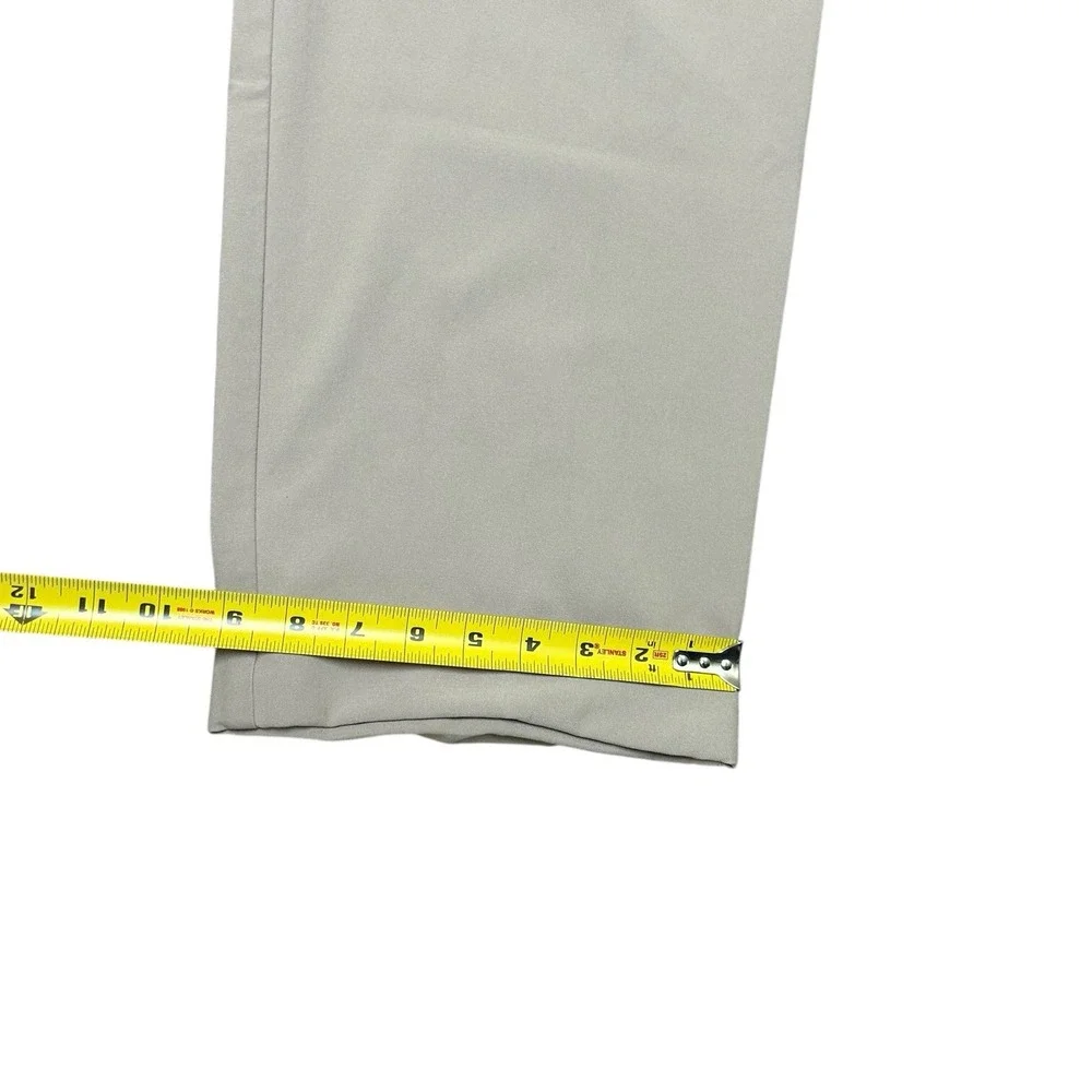 Nike Golf‎ Pants 38x32 Nike Fit Dry Cuffed Pleated Beige Khaki Men's